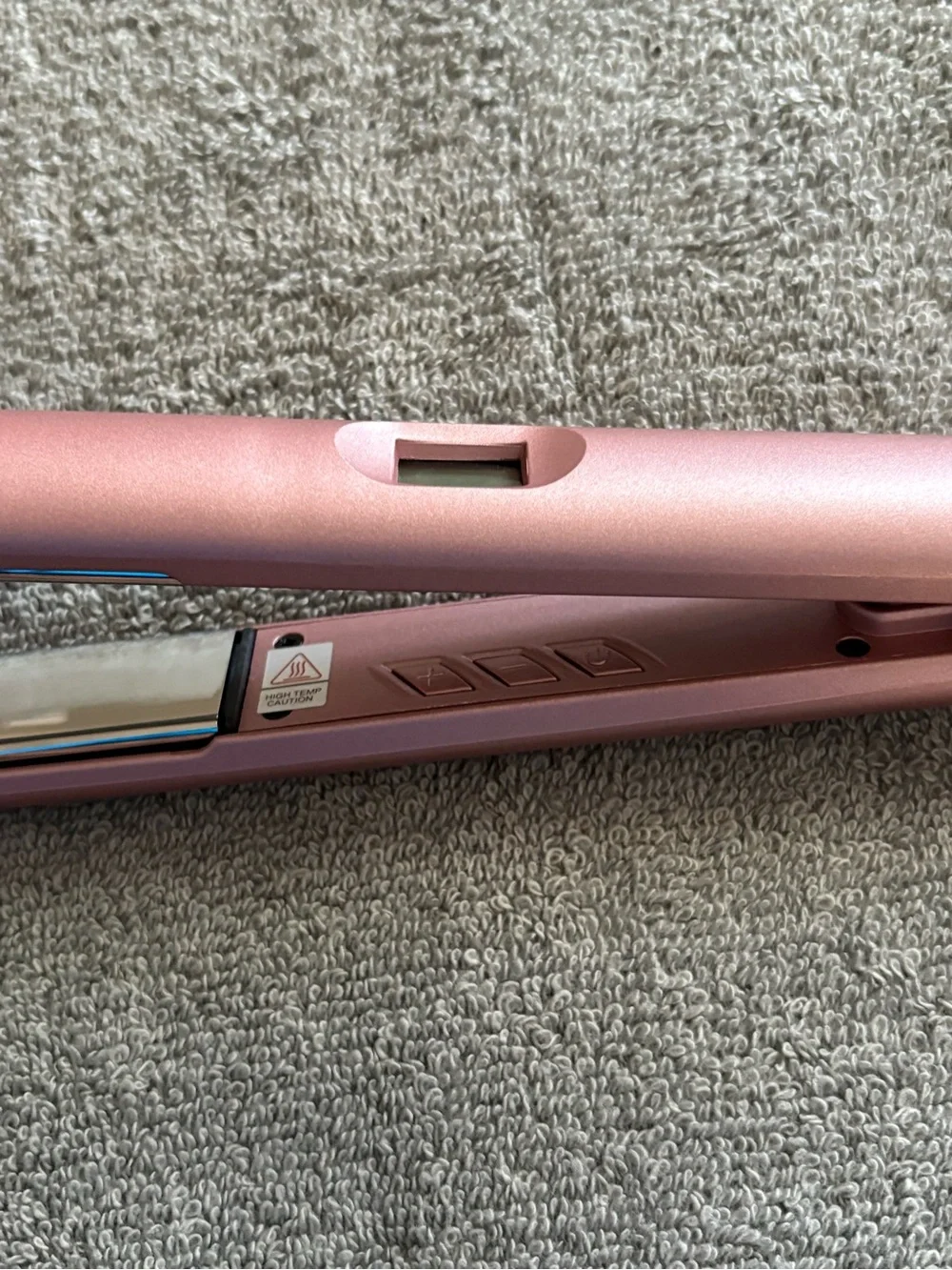 Digital Hair Straightener- Rose Gold by Aria Beauty 1 Inch Flat Iron